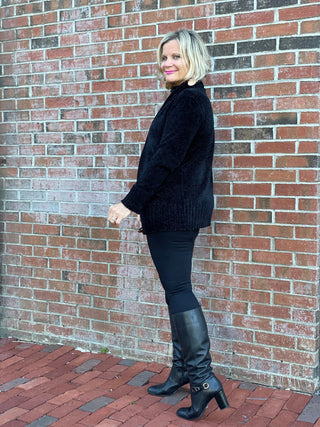 BASE LAYER BLACK TURTLE NECK - Cathys Place