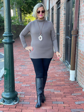 BASE LAYER TURTLE NECK SLATE - Cathys Place