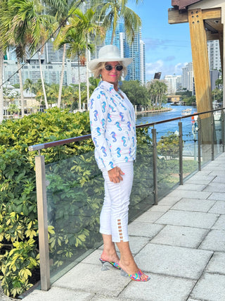 LULU B SHORELINE CHARM FULL ZIPPER JACKET LULU-B