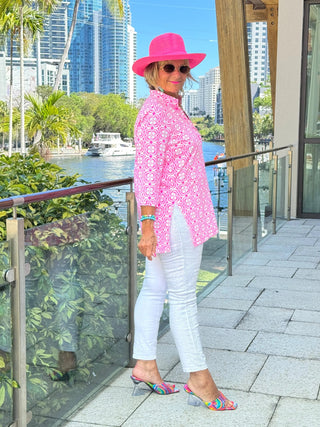 LULU B TROPIC PETALS TUNIC LULU-B