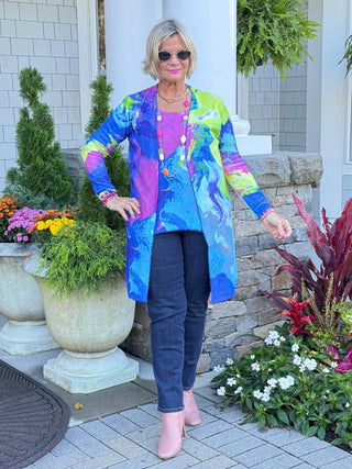 RIVER CRUISE BLUE CARDIGAN ETHYL JEANS