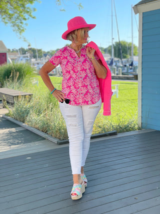 PINK LANE SHORT SLEEVE LULU-B