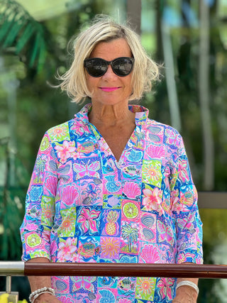 SANDY BEACH COLOR TUNIC LULU-B