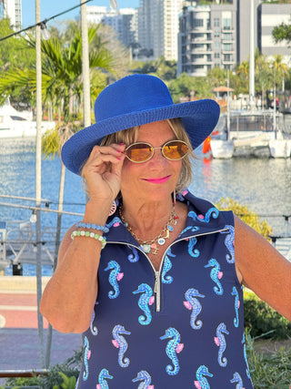 LULU B MIDNIGHT REEF ZIPPER SWING DRESS LULU-B