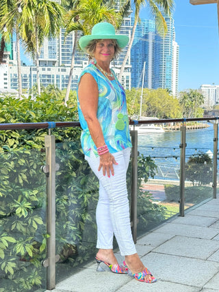 COLOR SPLASH CARDIGAN - BOUNTIFUL ETHYL JEANS