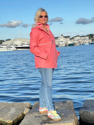 Women's New Englander® Rain Jacket Peach Cathys Place