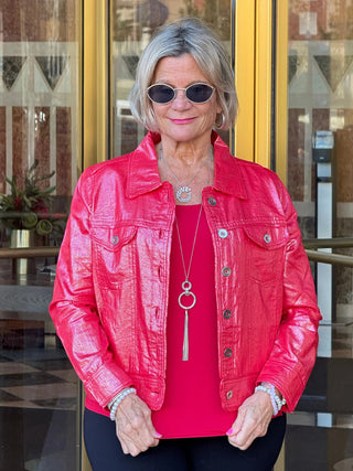 Red Metallic Jacket Cathys Place