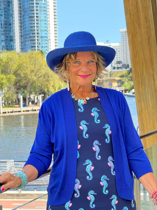 LULU B MIDNIGHT REEF MIDI SHIFT MAXI DRESS LULU-B