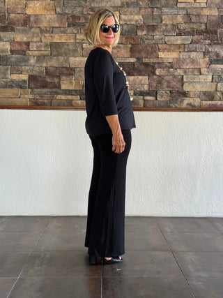 FANCY BLACK PALAZZO Cathys Place