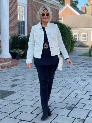 LULU-B CREAM VELOUR JACKET LULU-B