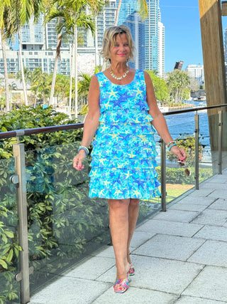 LULU B STARFISH SPLASH CHA CHA DRESS LULU-B