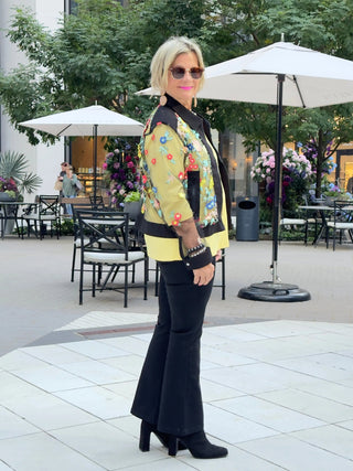 LULU-B DENIM BLACK BOOT LEG FLARE LULU-B