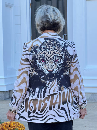 One Size Fierce Panther Print Blazer PREORDER SHIPS OCTOBER 31 Cathys Place