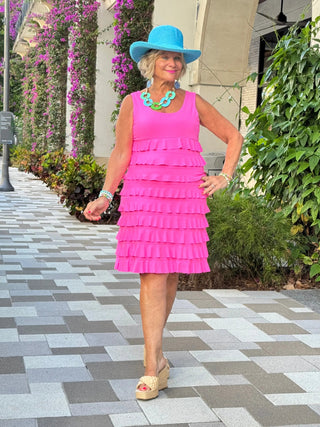 HOT PINK CHA CHA DRESS LULU-B
