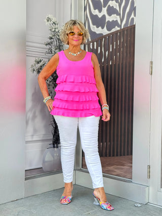 HOT PINK CHA CHA TANK LULU-B