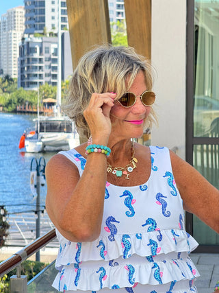 LULU B SHORELINE CHARM CHA CHA TANK LULU-B