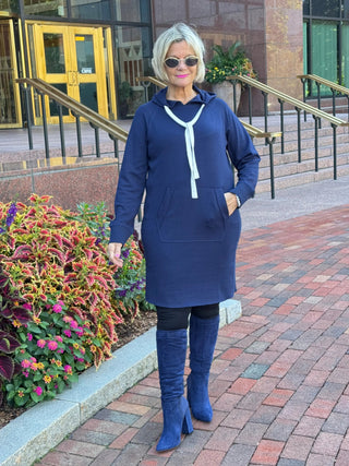 Lulu b kangaroo Navy scuba dress LULU-B