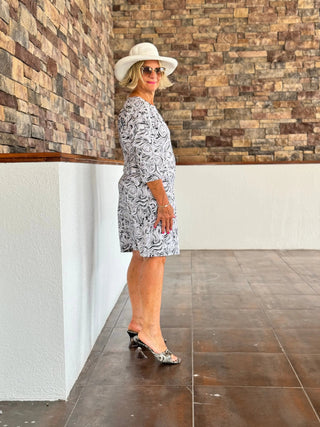 ELEGANT EXPRESSIONS KEYHOLE DRESS LULU-B