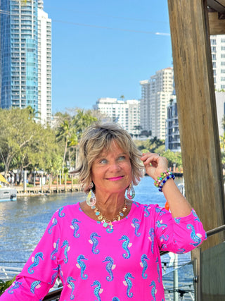 LULU B SEAHORSE BAY ASYMMETRIC TOP LULU-B