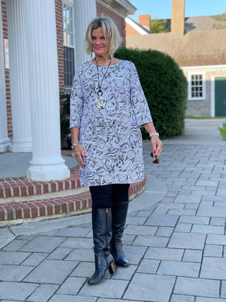ELEGANT EXPRESSIONS SLEEVE DRESS LULU-B