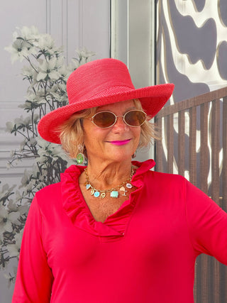 LULU-B STRAWBERRY RUFFLE TOP LULU-B