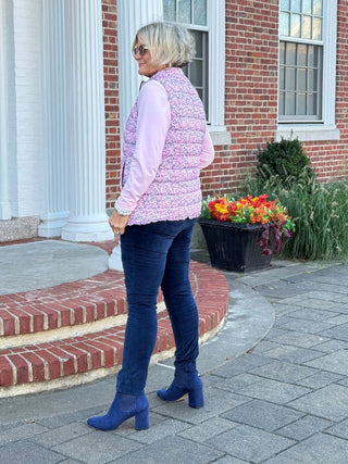 LULU-B AUBRY PINK SHORT PUFFER VEST LULU-B