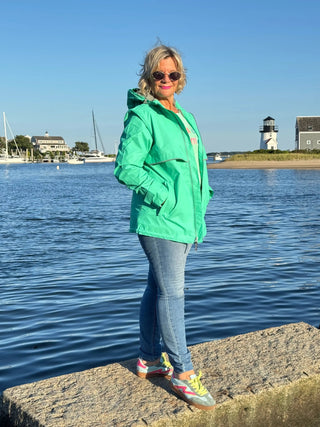 Women's New Englander® Rain Jacket MINT Cathys Place