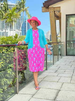 LULU B SEAHORSE BAY MIDI SHIFT MAXI DRESS LULU-B