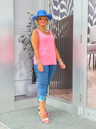 LULU-B  CLEAR CORAL SPANK TANK LULU-B