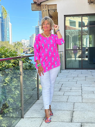 LULU B SEAHORSE BAY ASYMMETRIC TOP LULU-B
