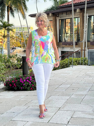 ETHYL SPLASH OF COLOR TANK ETHYL JEANS