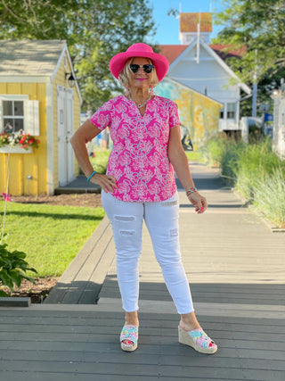 PINK LANE SHORT SLEEVE LULU-B