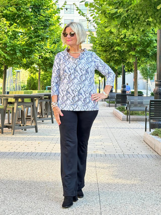 LULU-B WINTER WHITE RUFFLE TOP LULU-B