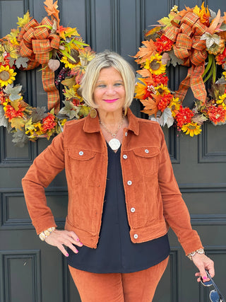 LULU-B  COPPER VELOUR JACKET LULU-B