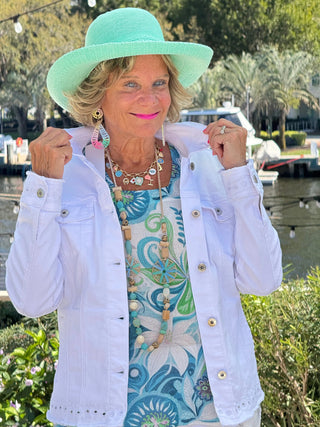 Ethyl Eyelet Elegance Jacket - Delightful ETHYL JEANS