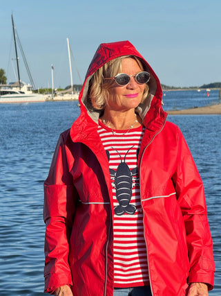 Women's New Englander® Rain Jacket RED Cathys Place