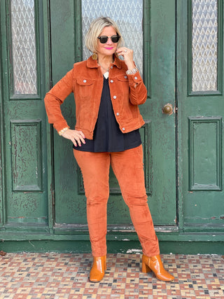 LULU-B  COPPER VELOUR JACKET LULU-B