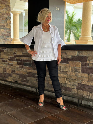 LULU-B SOUTH BEACH BLACK ANKLE PANT LULU-B