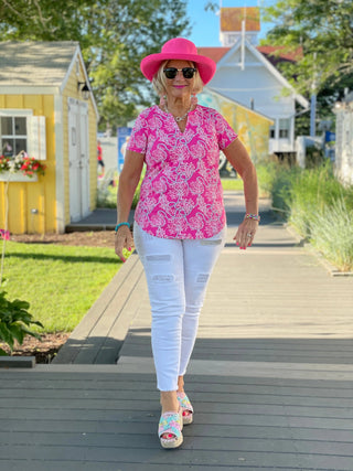 PINK LANE SHORT SLEEVE LULU-B