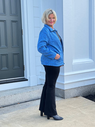 SKY BLUE TWEED STYLING JACKET Cathys Place