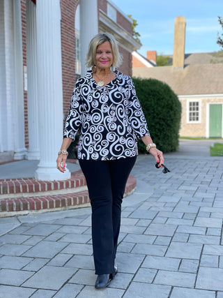 INFINITY CHIC RUFFLE TOP LULU-B