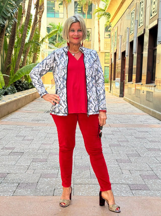 HOLIDAY WHITE WINTER FULL ZIPPER LULU-B