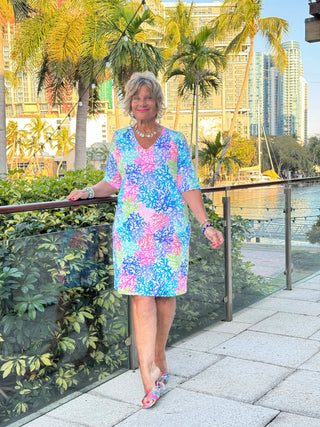 SALINA REEF ELBOW DRESS LULU-B