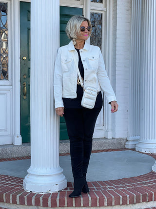 LULU-B CREAM VELOUR JACKET LULU-B