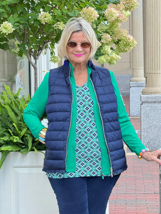 Lulu B Full Emerald Green Zipper Jacket LULU-B