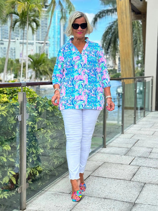 SPLASH OF PINK  TUNIC LULU-B