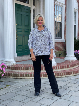 ELEGANT EXPRESSIONS RUFFLE TOP LULU-B
