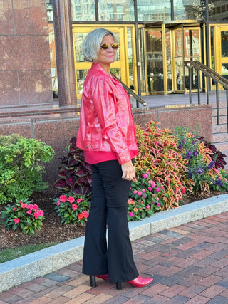 Red Metallic Jacket Cathys Place