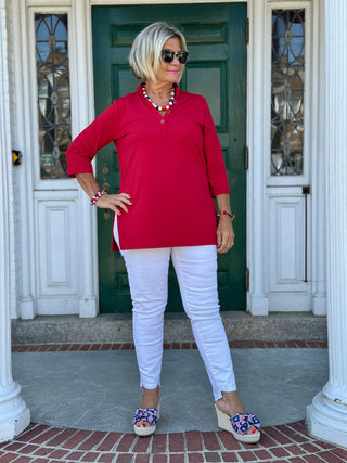 LULU-B RED TUNIC LULU-B