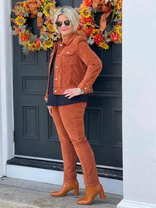 LULU-B  COPPER VELOUR JACKET LULU-B